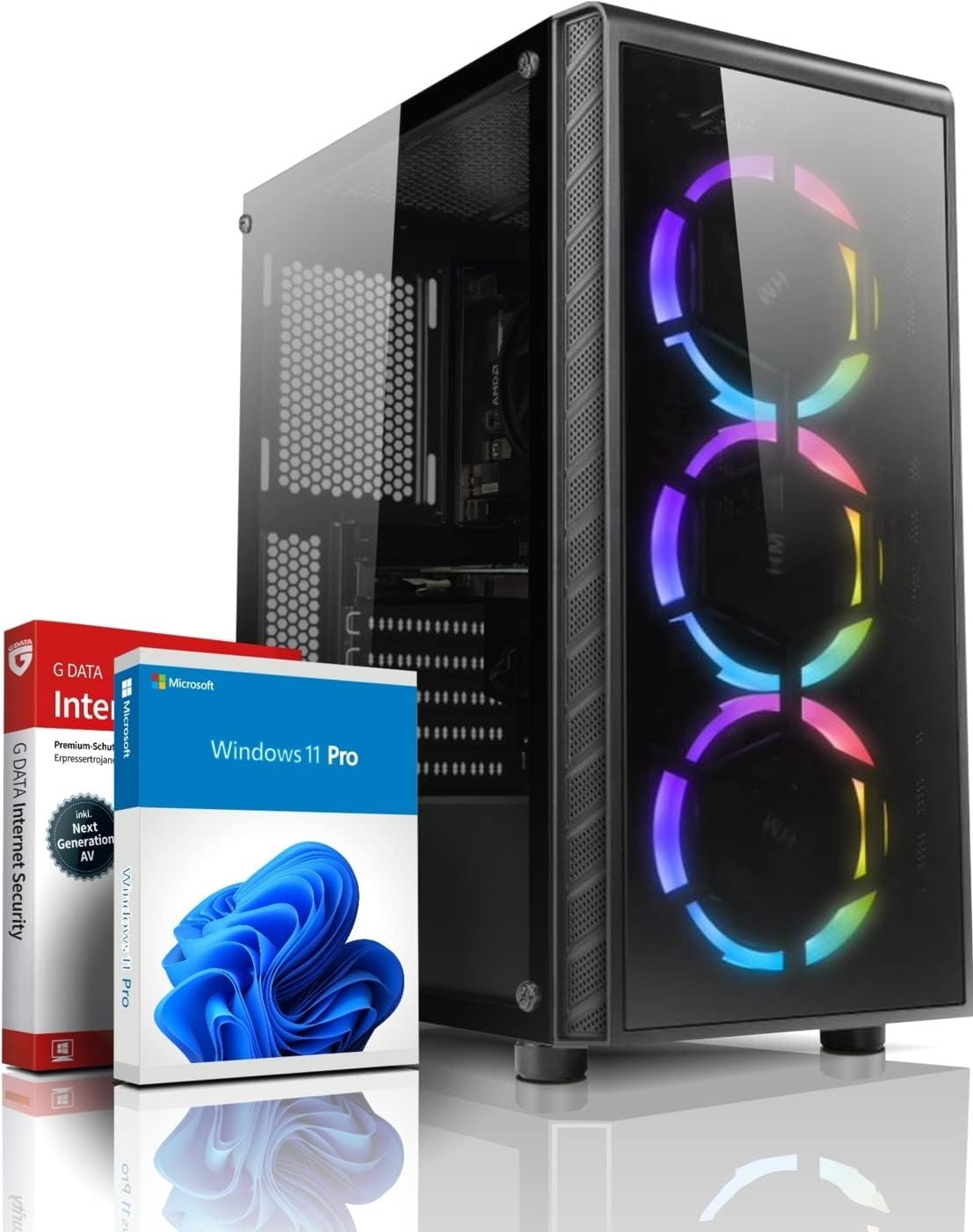 shinobee Gaming PC AMD Ryzen 5 3500X 6 Cores 4.10GHz - Geforce RTX 3050 6GB - Windows 11-16 GB DDR4-512 GB NVME SSD - WLAN - Gamer PC Computer Gaming Computer - #8097