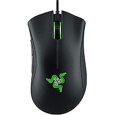 Razer DeathAdder Essential (2021) Wired Gaming Mouse with Optical Sensor with 6400 DPI (5 Programmable Buttons, Ergonomic Form Factor, 10 Million Clicks Life) Black