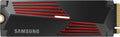 Samsung 990 PRO Heatsink NVMe M.2 SSD with Heatsink, 4TB, PCIe 4.0, 7450MB/s Read, 6900MB/s Write, Internal SSD with RGB for PC/Console Gaming and Video Editing, MZ-V9P4T0CW