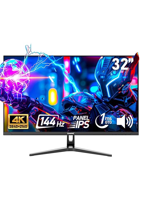 Gawfolk 37.5 Inch Curved Gaming Monitor, 2500R PC Screen 144Hz UWQHD 3840 x 1600, Curved Computer Screen with FreeSync and Eye Care Technology, DP, HDMI